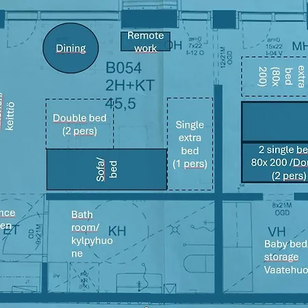 Fredika I Tripla Pasila Prime Location, Parking *